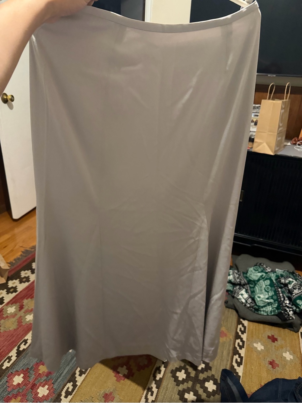 DD Collection Simple Light Gray Skirt